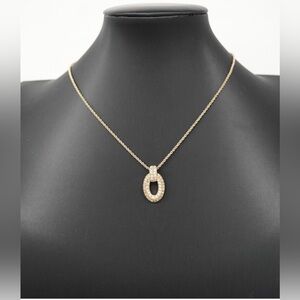 Dior Gold and rhinestone Pendant Necklace